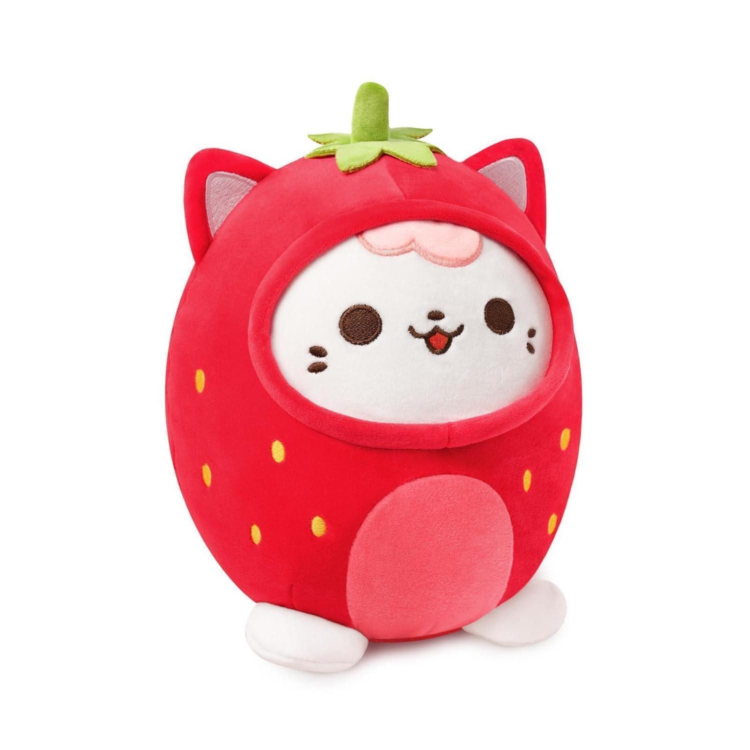 LuxusKollektion Kuscheltier Plüschtier Katze Plüsch Kuscheltier Kätzchen Rosa Erdbeere Katze 20cm (1-St)