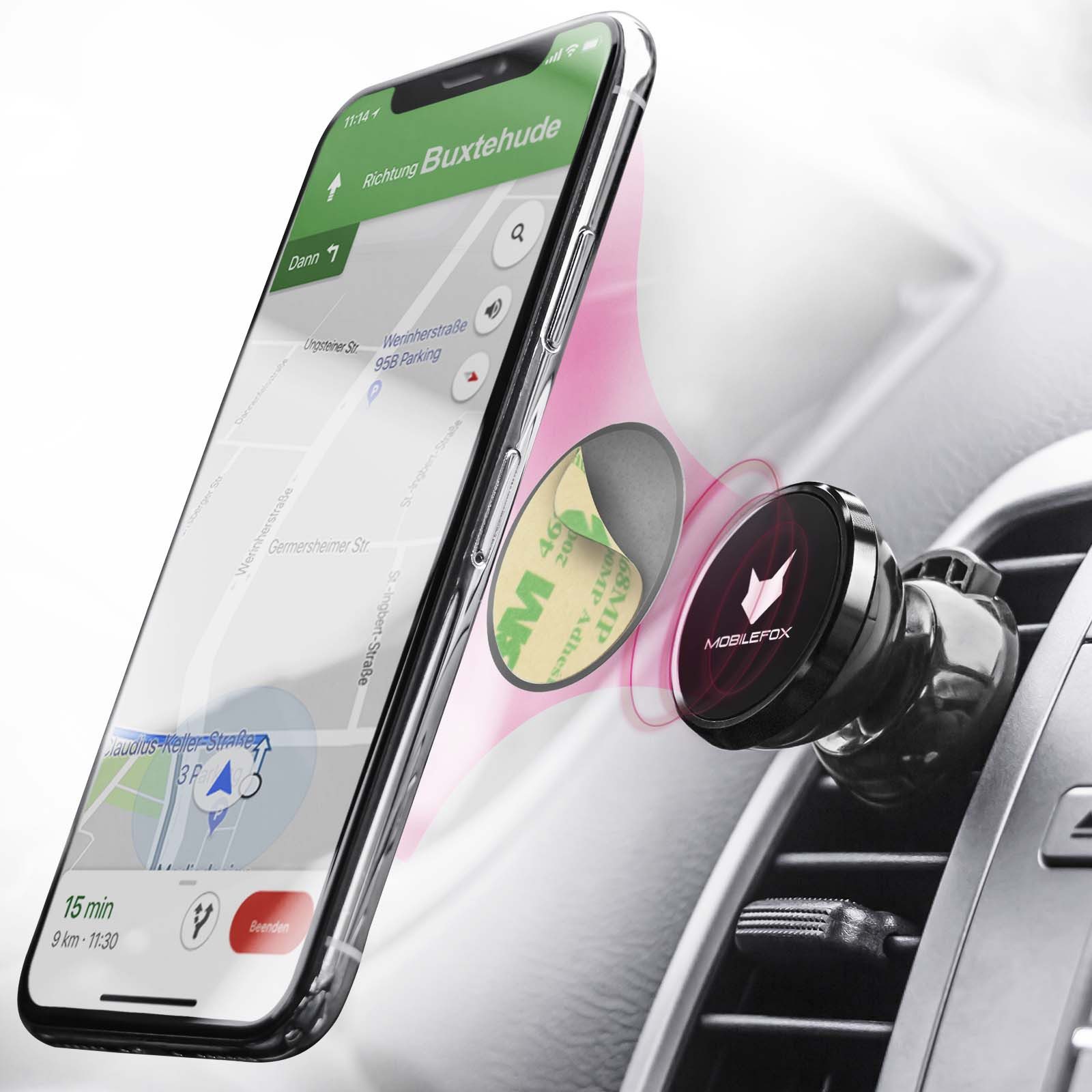 Smartphone-Halterung 2in1 Set 360° KFZ Halterung Magnet Lüftungsgitter Halter Universal