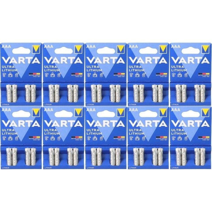VARTA 40x Varta Ultra Lithium AAA Micro Batterie 10x Batterie