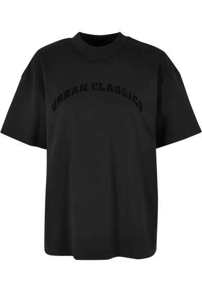 URBAN CLASSICS Langarmhemd Urban Classics Damen Ladies Oversized Flock Tee