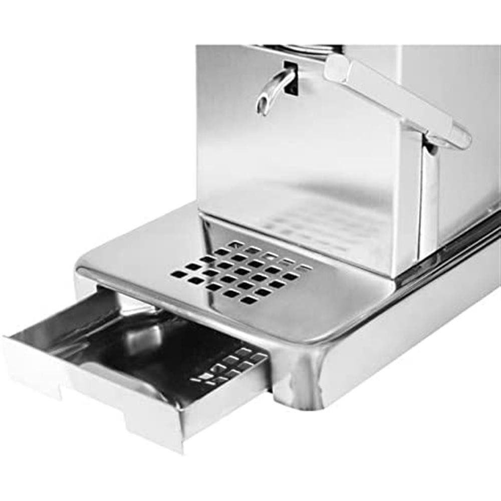 La Piccola Espressomaschine Piccola Satina Espressomaschine ESE-Pads 44 mm Edelstahl, kompakte Größe, leistungsstarker Thermoblock, schnelles Aufheizen, Made in Italy