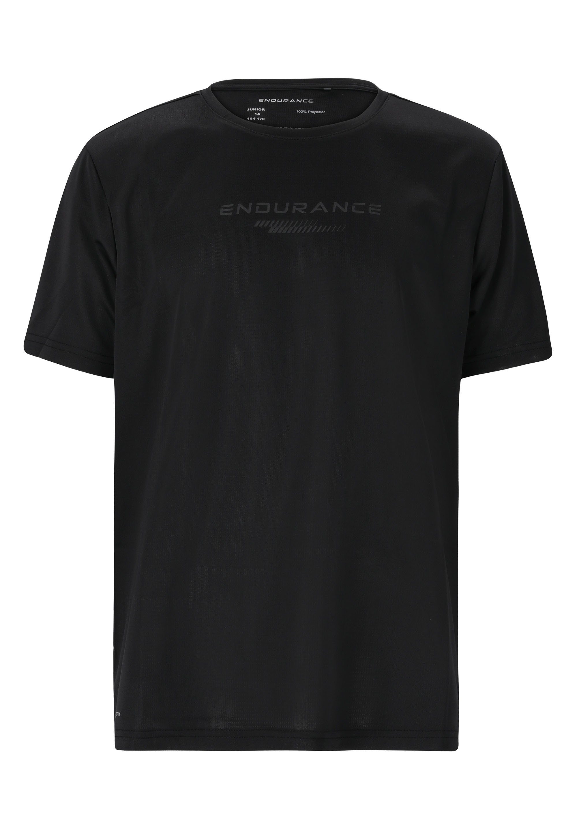 Dipat schwarz Dry-Technologie mit T-Shirt Quick praktischer ENDURANCE