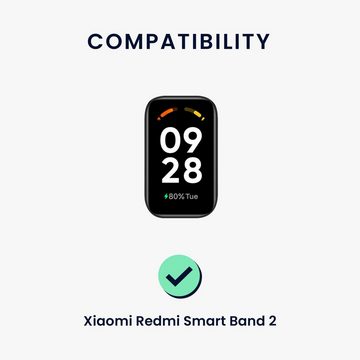 kwmobile Uhrenarmband 2x Sportarmband für Xiaomi Redmi Smart Band 2, Armband TPU Silikon Set Fitnesstracker