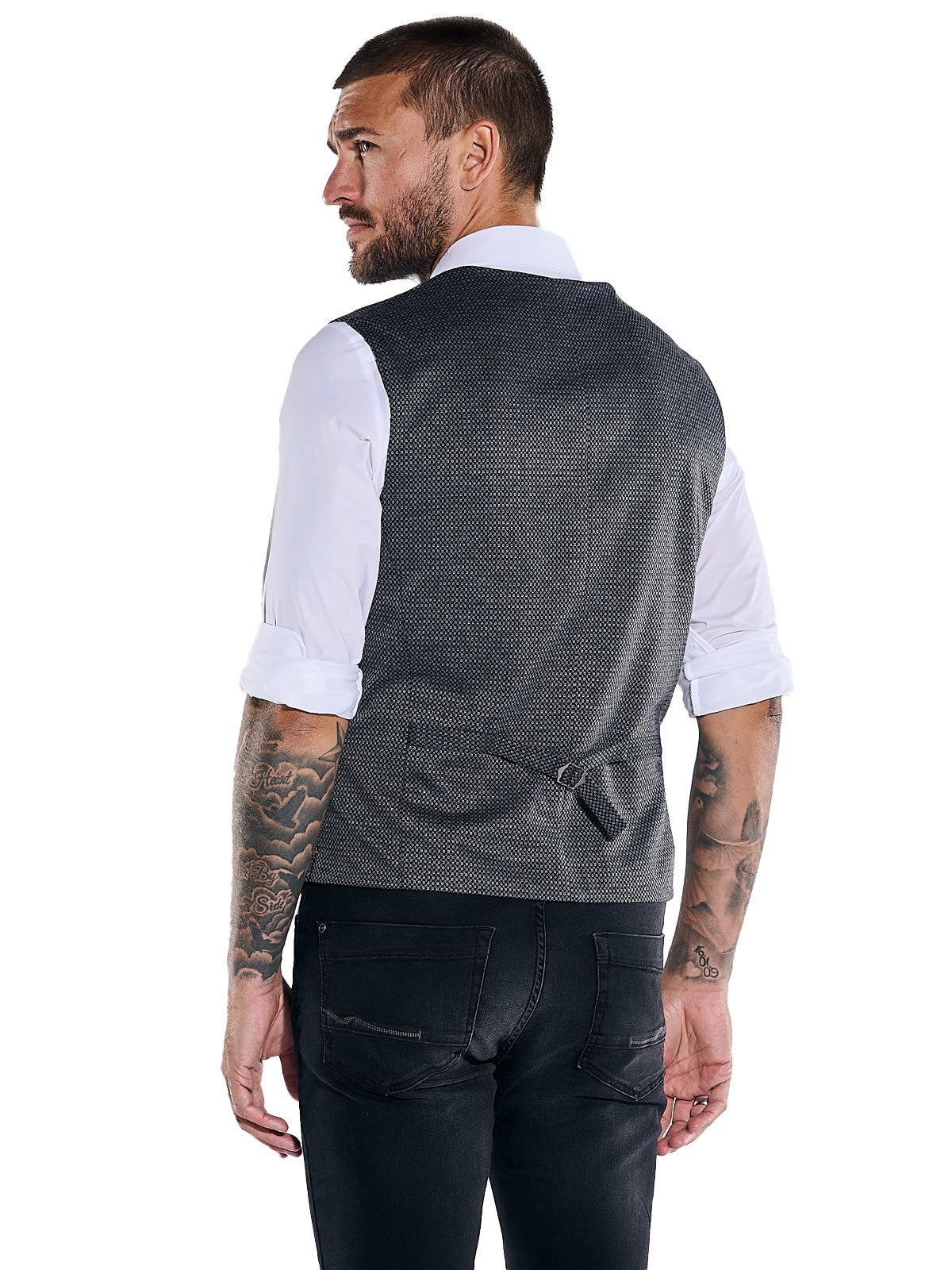 emilio adani Anzugweste emilio adani Herren Sakko-Weste slim fit, Dunkelgra günstig online kaufen