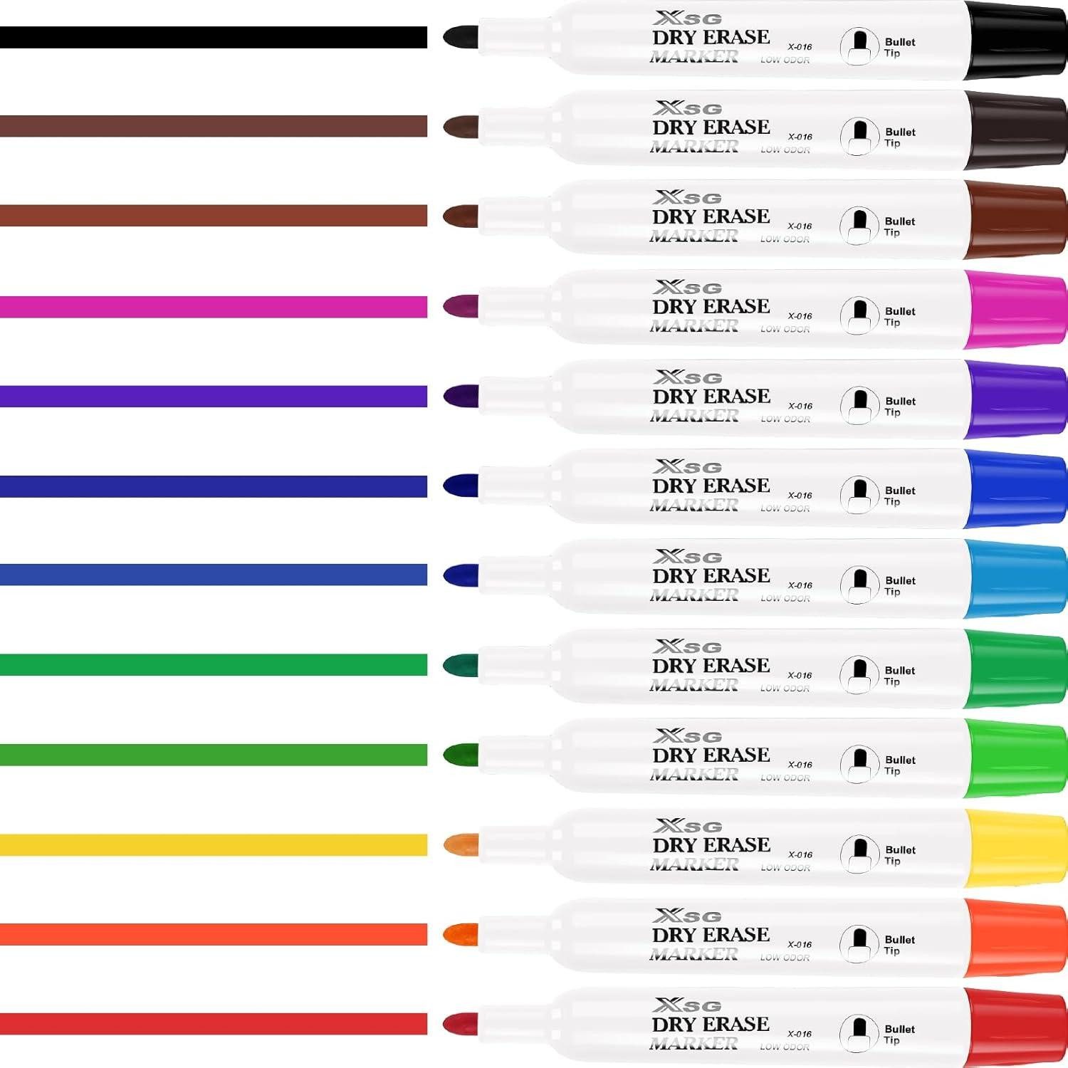 Thumbnail - colpart Whiteboard Marker Whiteboard Marker Schwarz Folienstift Feine Spitze 72Stk 6-Farben Set