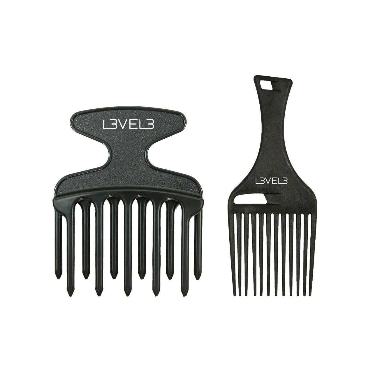 L3VEL3™ Distribution and Corporate Haarkamm Hair Pick Comb Set