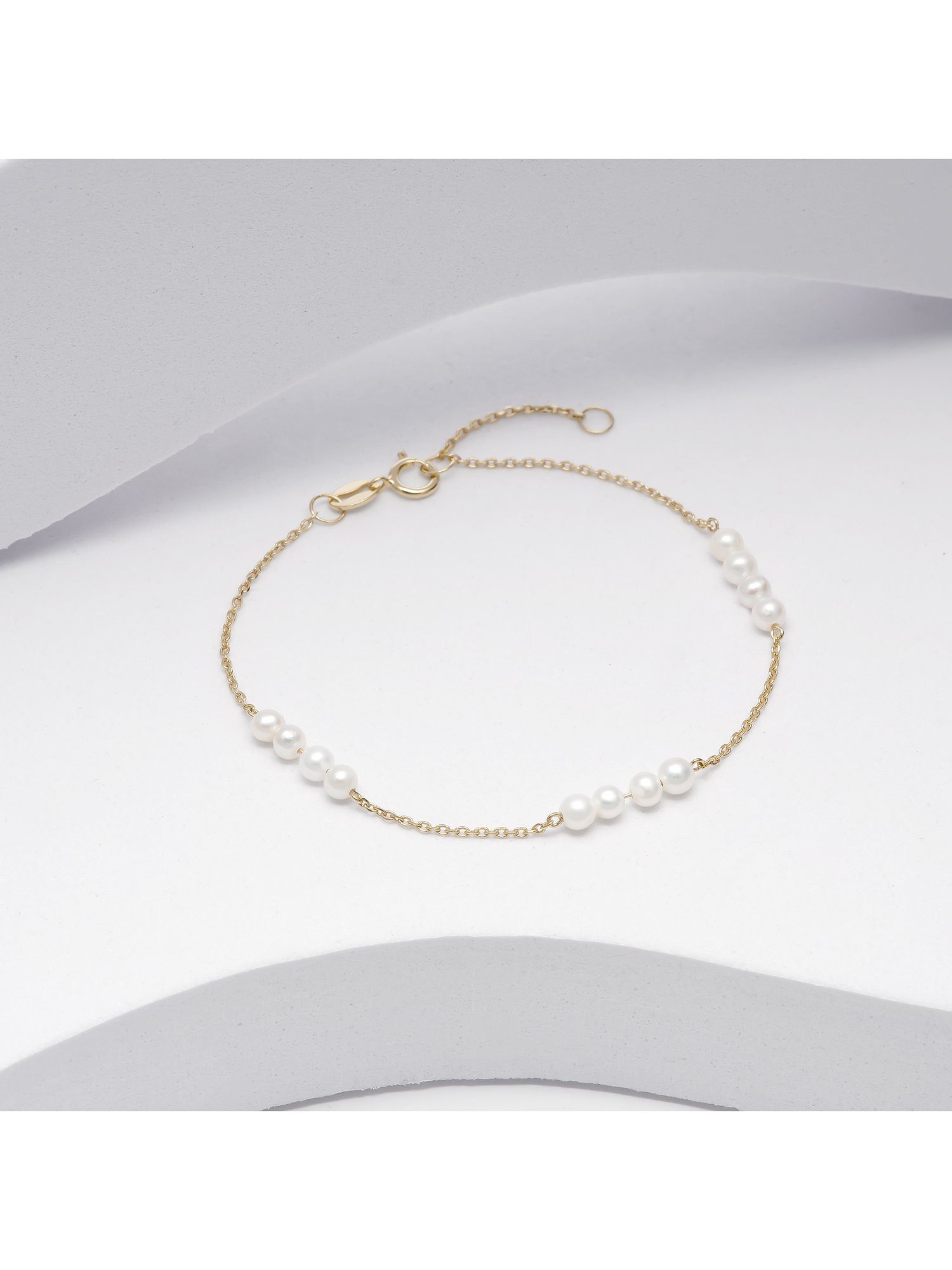 CHRIST Armband CHRIST Damen-Armband 585er Gelbgold Süßwasserperle