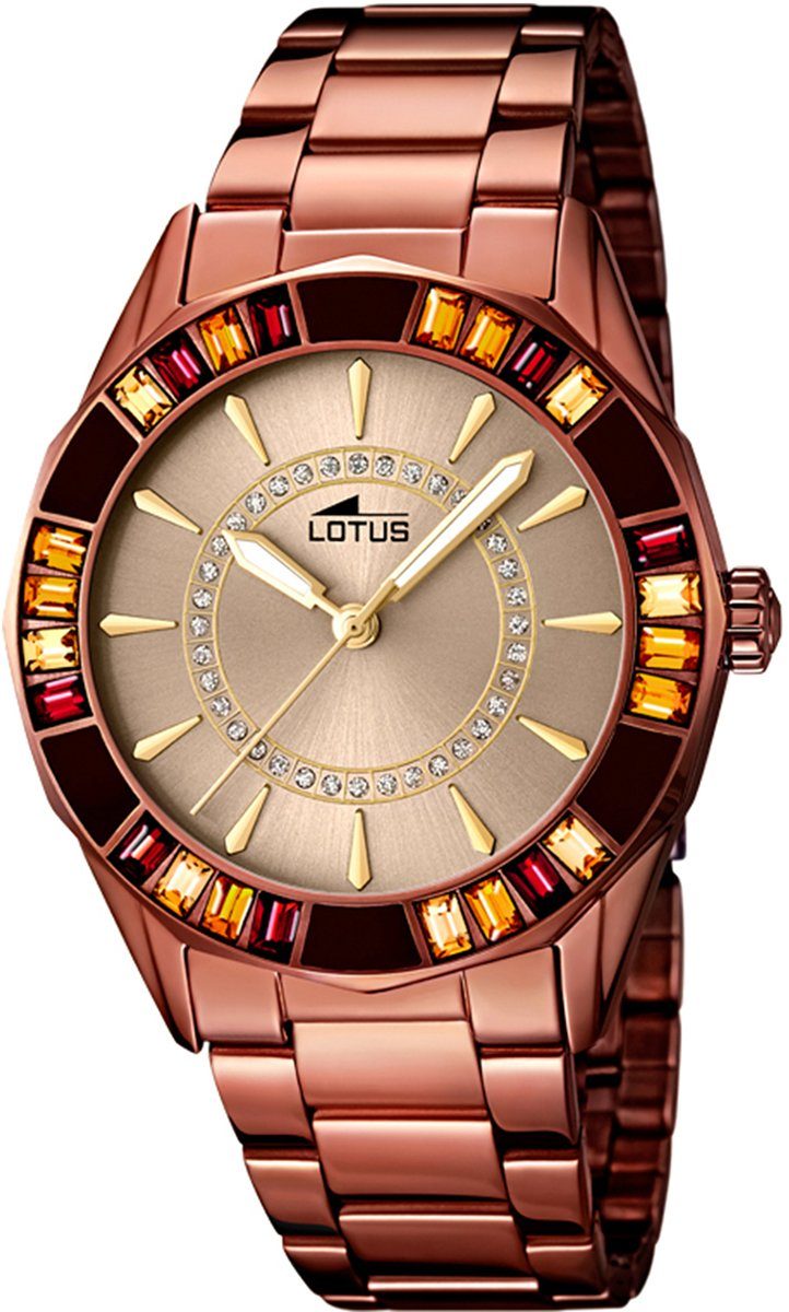 Lotus Quarzuhr »UL15894/1 Lotus Damen Uhr Fashion L15894/1«, Damen  Armbanduhr rund, mittel (ca. 37mm), Edelstahlarmband kupfer online kaufen |  OTTO