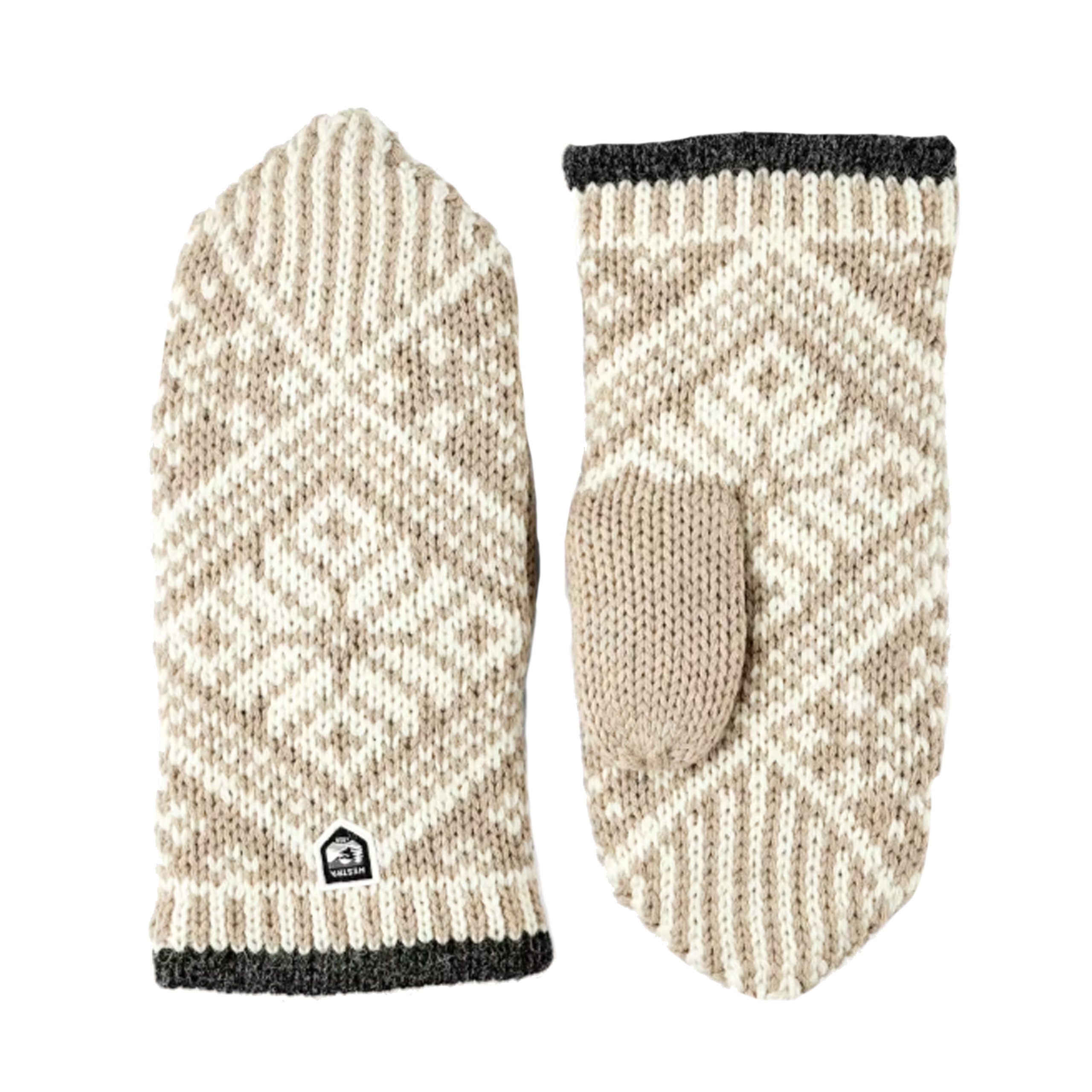 Hestra Multisporthandschuhe HESTRA Nordic Wool Mitt - gestrickte Fausthandschuhe