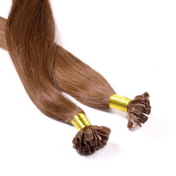 hair2heart Echthaar-Extension Bonding Extensions - glatt #8/03 Hellblond Natur-Gold 0.5g 30cm