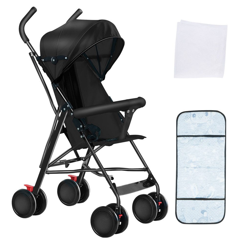 JEOBEST Kinder-Buggy Baby Kinderwagen, Klein Zusammenklappbar Reisebuggy, 0–3 Jahre, Ultra Leicht - nur 4.5 kg, kompakter Buggy