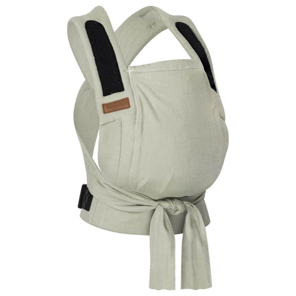 Hoppediz Babytrage Bondolino b.pure, Komforttrage ab Geburt (3 - 20 kg) Bauchtrage, Rückentrage & Hüfttrage