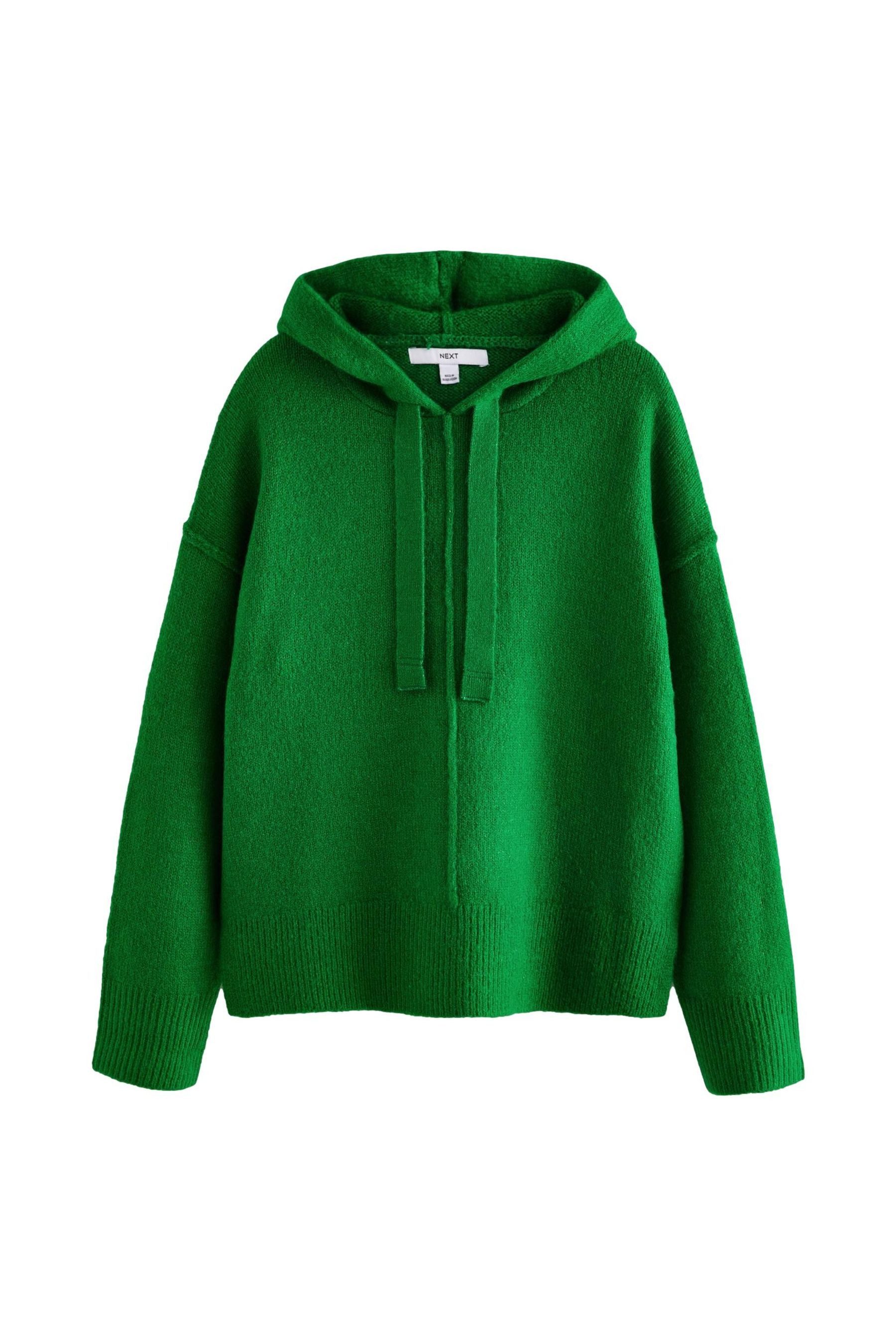 Next Kapuzenpullover Relaxed-Fit Übergroßer gestrickter Kapuzenullover günstig online kaufen