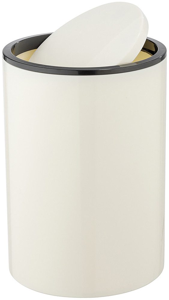 WENKO Косметички Modell Inca, kleiner Abfalleimer fürs Badezimmer mit Schwingdeckel, 5 l