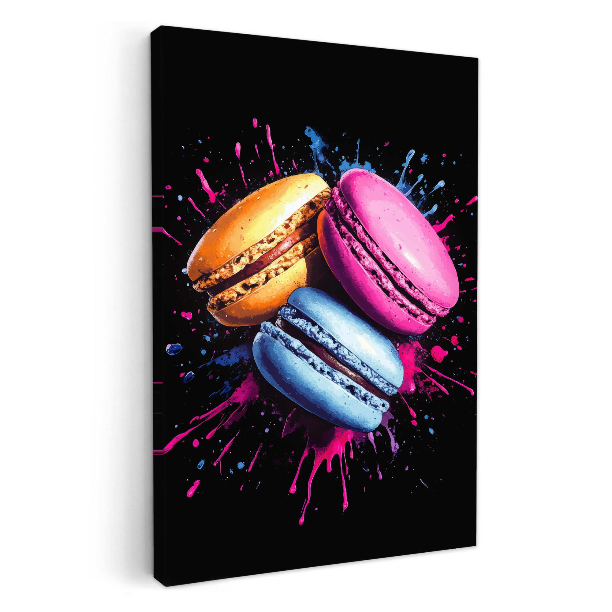 OneMillionCanvasses® Leinwandbild Makronen - Dessert - günstig online kaufen