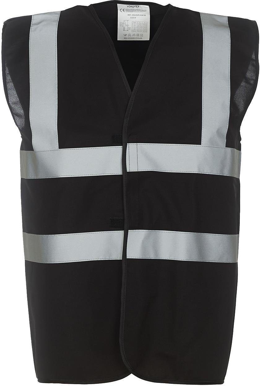 YOKO Warnweste Fluo 2 Band+Brace Waistcoat - Sicherheitsweste - 3M Reflekt