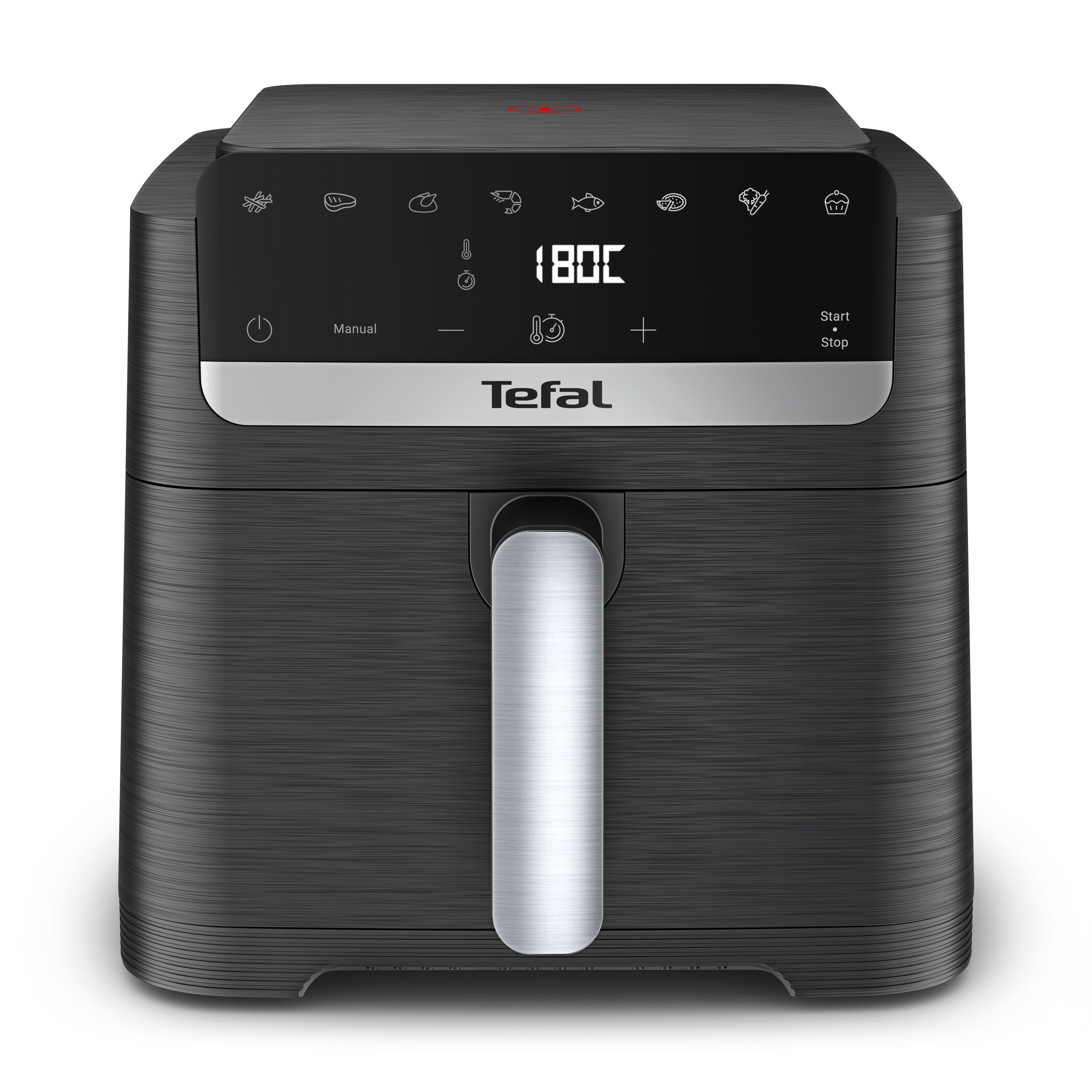 Tefal Heißluftfritteuse EY8618 Easy Fry Mega Compact, platzsparendes Design, 7,5 L, 8 Portionen, intuitiver Touchscreen