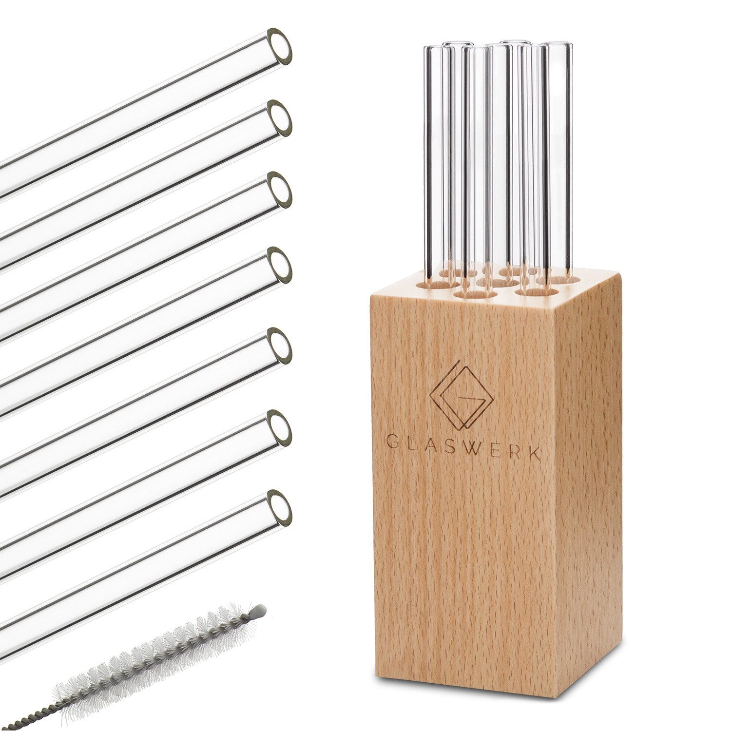 Klarstein Thermoglas Glaswerk Frezzeria, Borosilikatglas,Holz