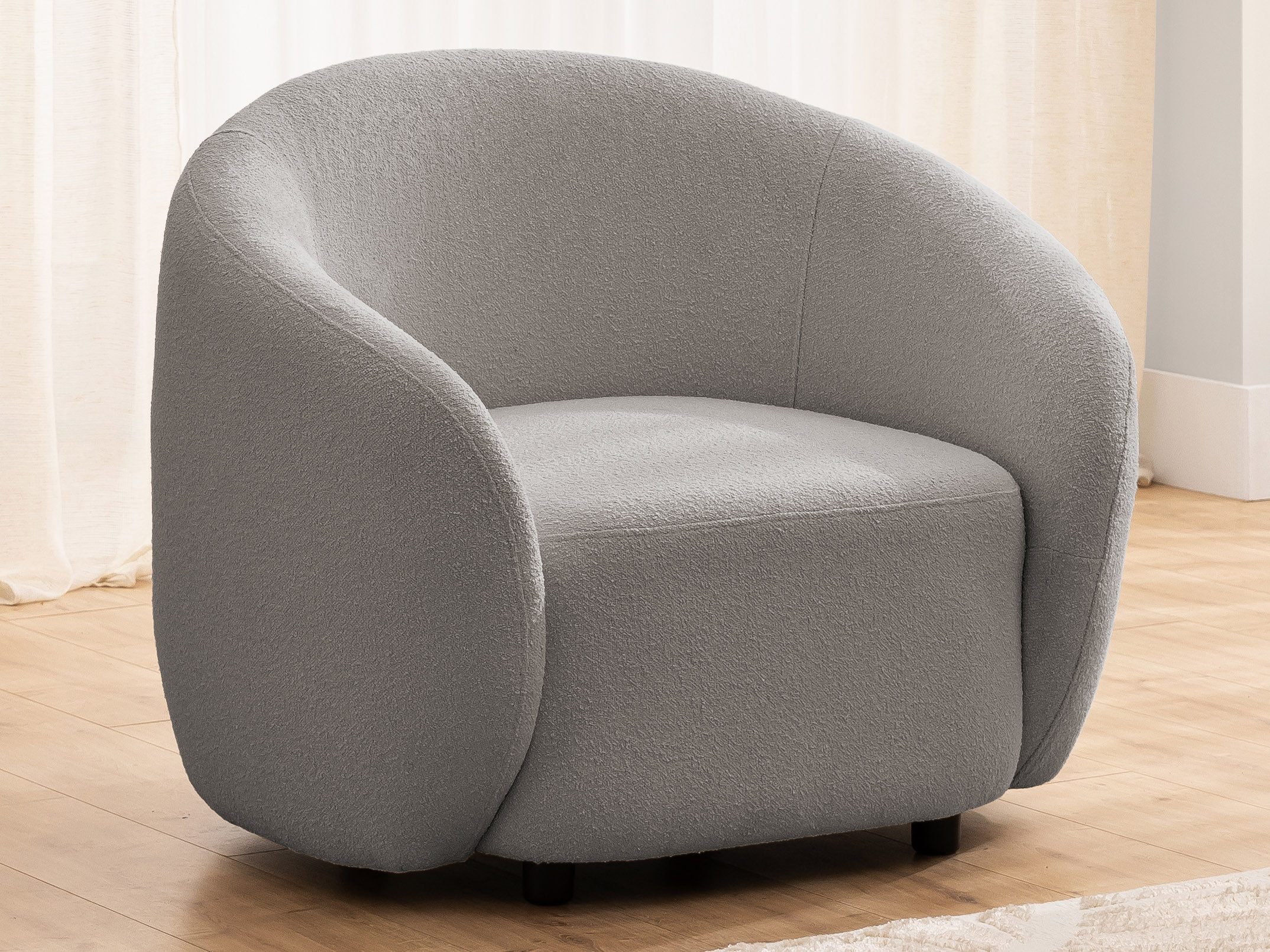 S-Style Möbel Cocktailsessel Roundi aus Bouclé, günstig online kaufen
