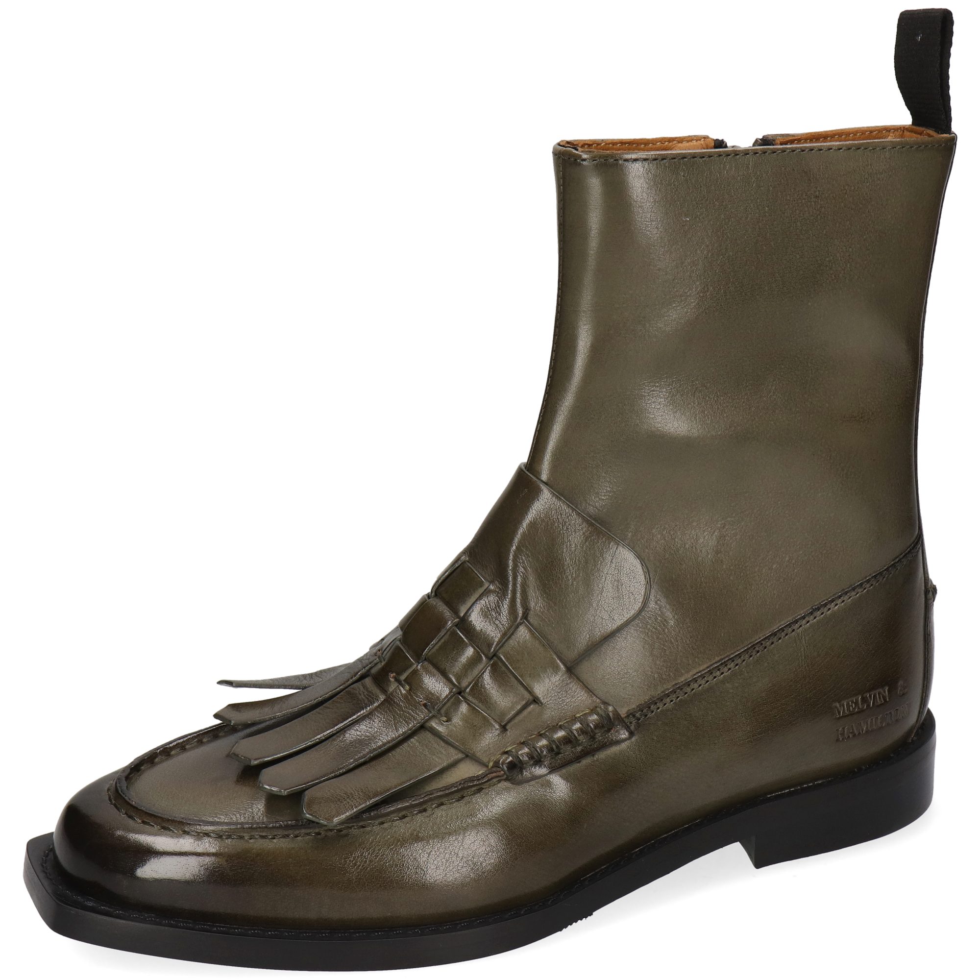 Melvin & Hamilton Gianna 22 Leder-Stiefeletten für Damen Stiefelette Flache Absätze, Echtes Leder, Vegetabile Gerbung