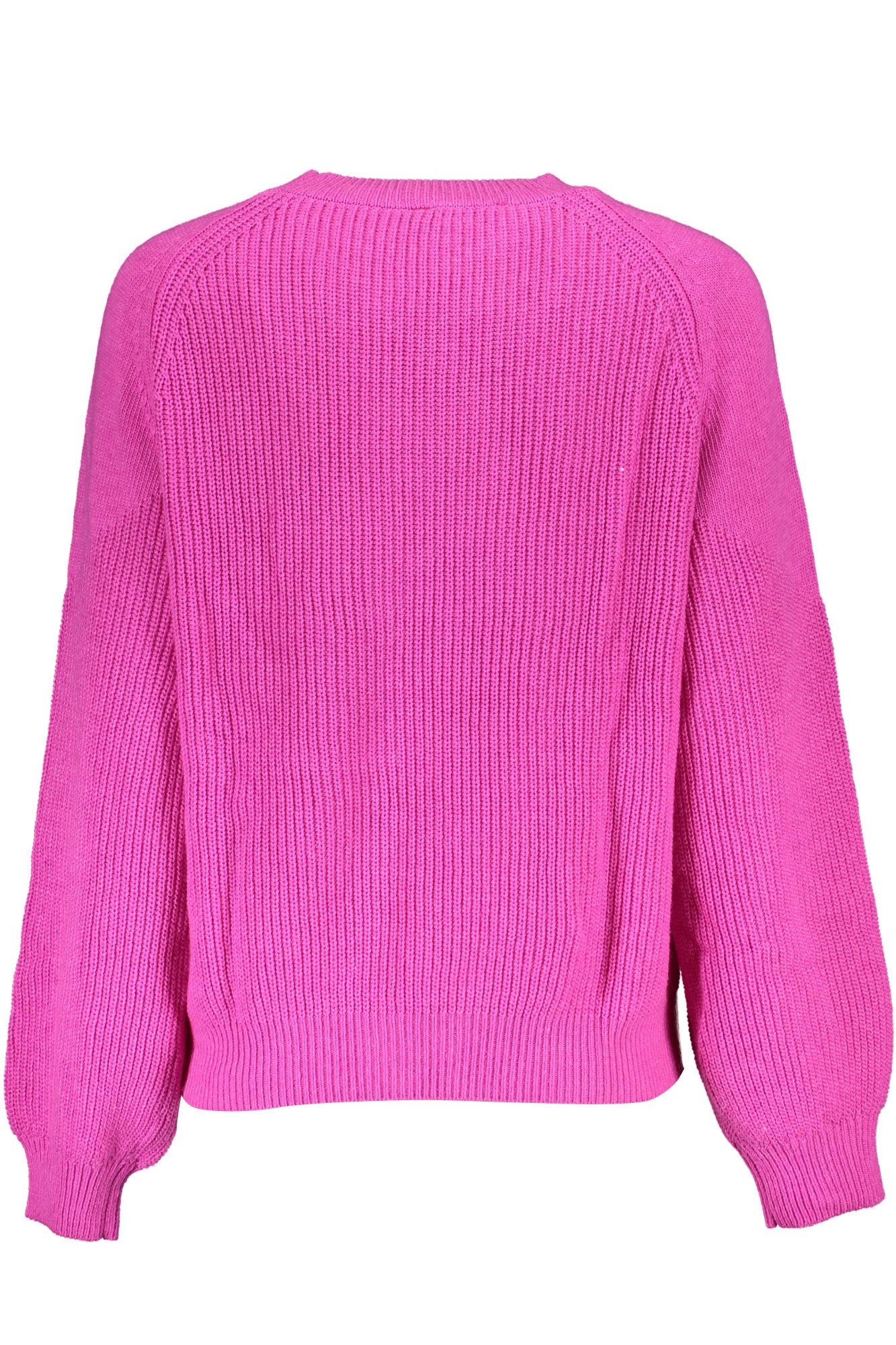 Desigual Strickpullover Rosa Damenpullover mit hohem Kragen und Kontrastdetails entdecken