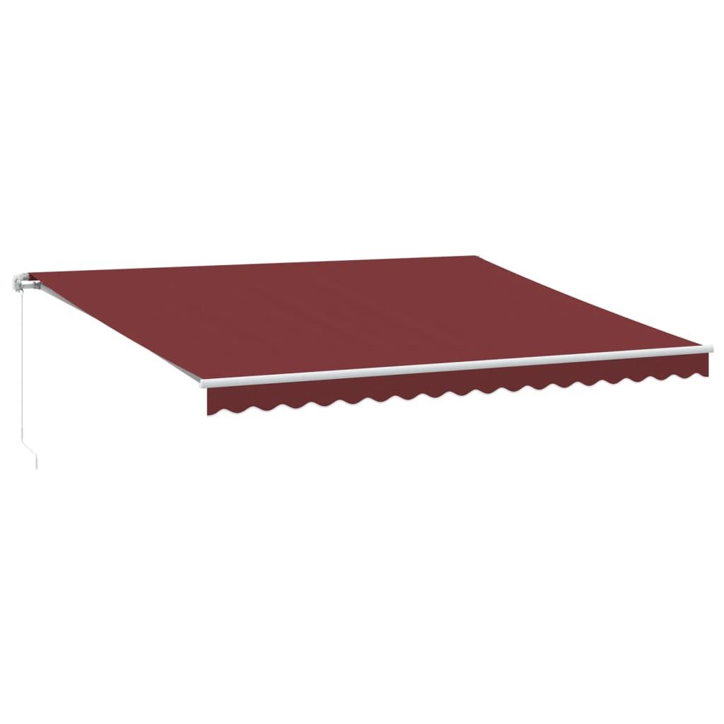 vidaXL Markise Markise Manuell Weinrot 450x350 günstig online kaufen