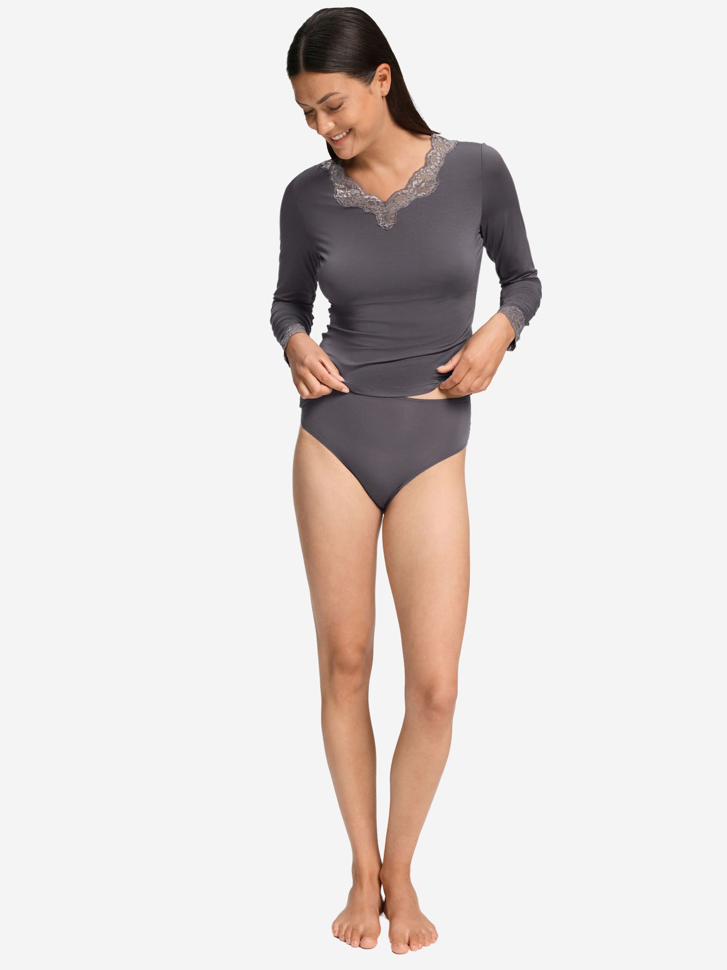 Hanro Midislip Dana Midi Slip, Midibrief, Halbhoher Slip