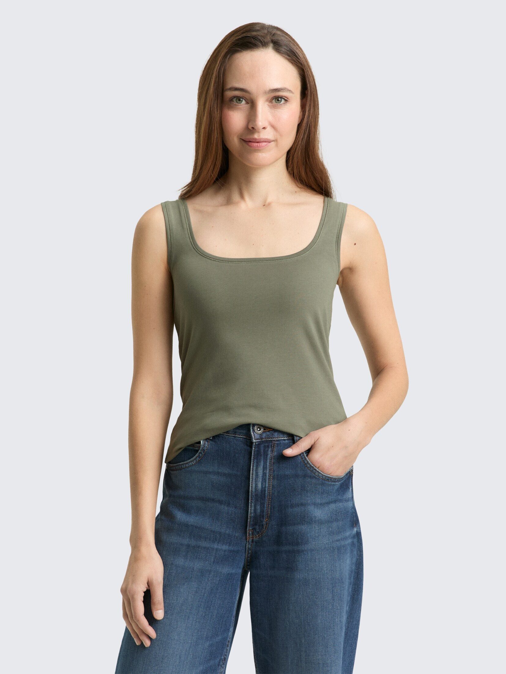 TOM TAILOR Trägertop T-Shirt (im Doppelpack) Basic Top im 2er-Pack günstig online kaufen