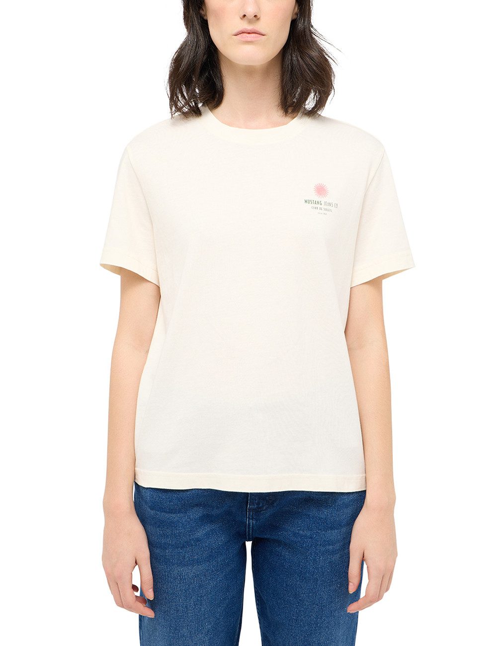 MUSTANG Kurzarmshirt Damen Style Floris günstig online kaufen