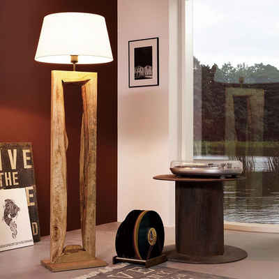 Licht-Trend Stehlampe »Timber Stehleuchte mit Holzfuß 126cm-Braun«
