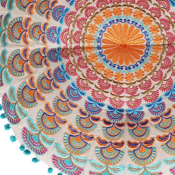 Marrakesch Orient & Mediterran Interior Pouf Orientalische Bodenkissen, Sitzkissen Mandala Dilara, Hocker, Handarbeit