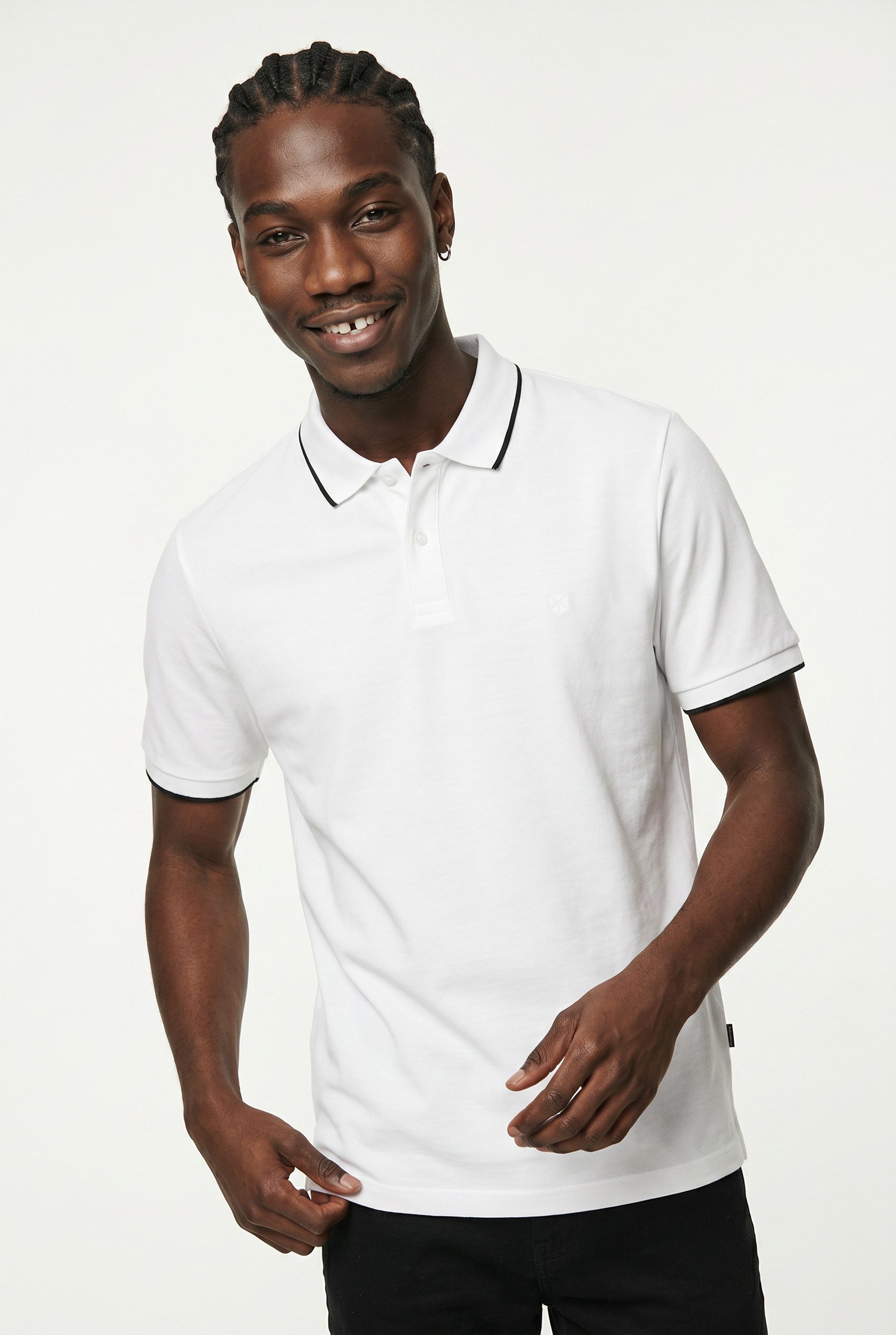 Jack & Jones Poloshirt JPRBLAWESTON SS POLO mit Stickerei