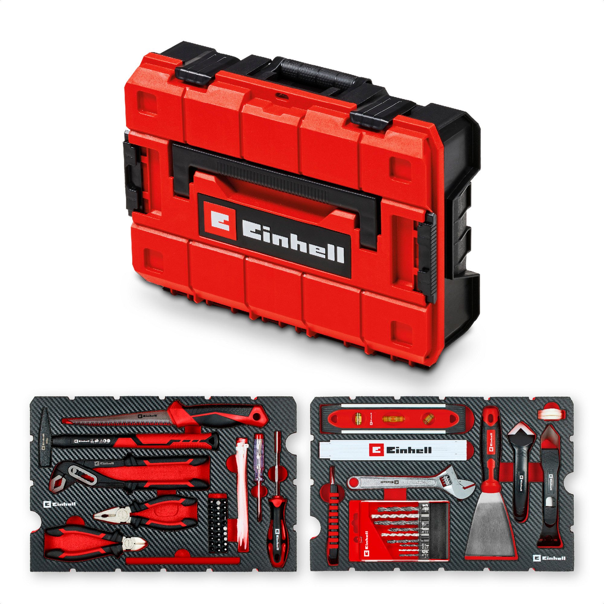 Einhell Werkzeugset EINHELL E-Case Werkzeugkoffer Renovierung, (78-tlg)