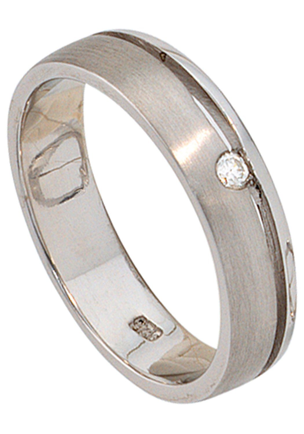 JOBO Diamantring, 925 Silber mit Diamant... JOBO Diamantring, 925 Silber mit Diamant...