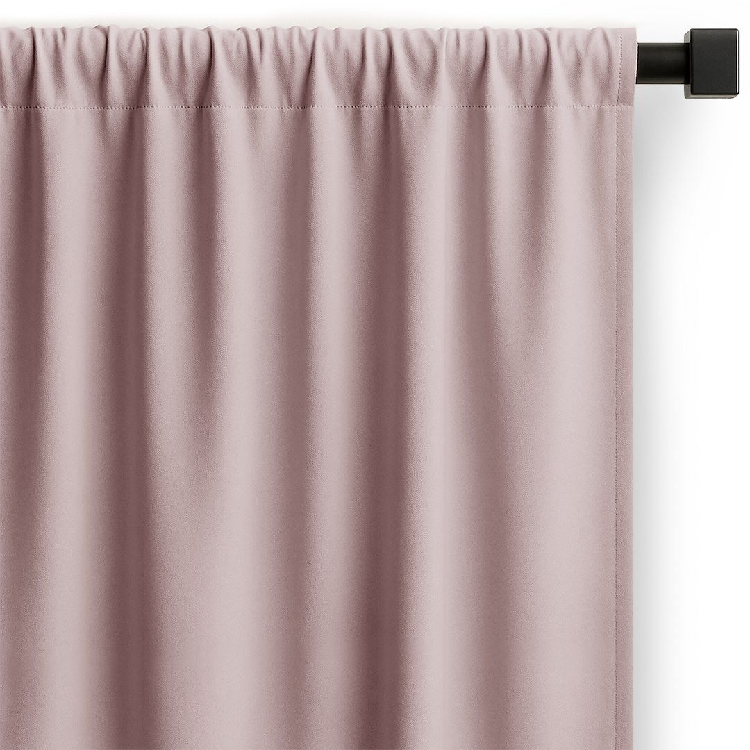 Restilo Gardine Gardine Vorhang Einfarbig Verdunklungsvorhang Aufhängung Pleat (1 St), Kräuselband, verdunkelnd, Polyestertextilien