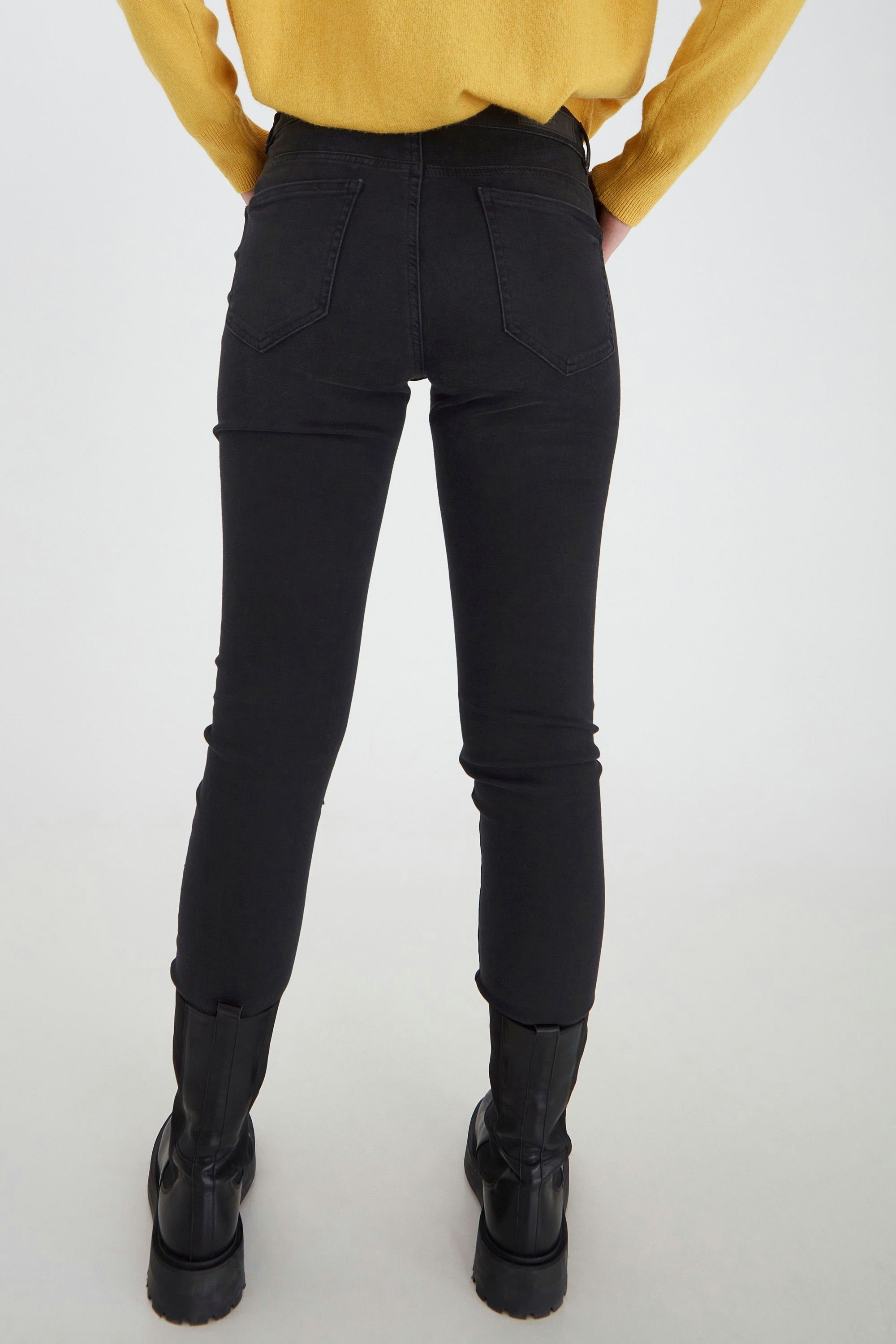 (19041) LULU Black 5-Pocket-Jeans Ichi - 20110968 IHTWIGGY Washed