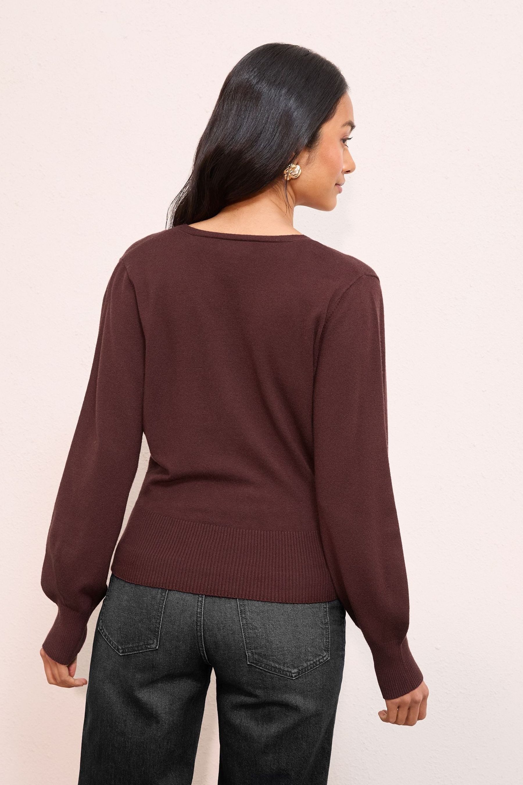 Friends Like These Strickjacke Friends Like These Wickel-Strickjacke mit Kn günstig online kaufen