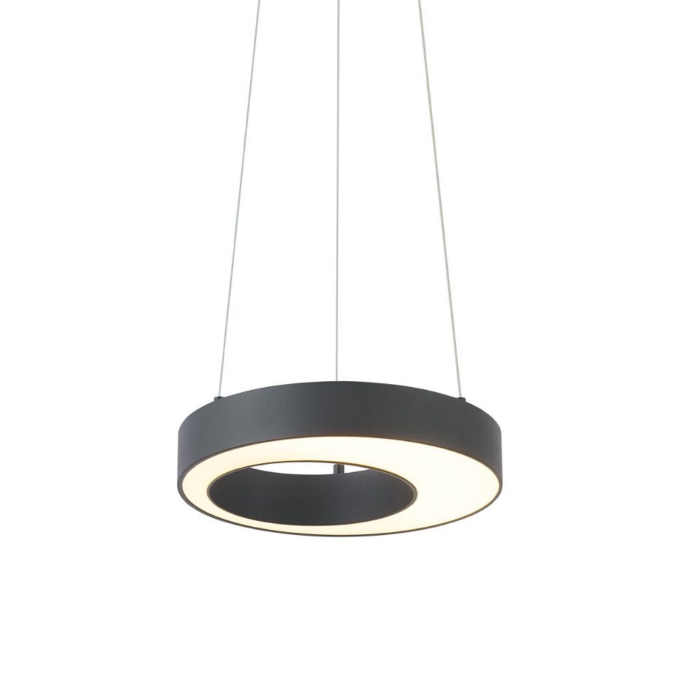 Qazqa Pendelleuchte Organici, Dimmbar, LED fest integriert, Extra-Warmweiß, QAZQA Hängeleuchte, integrated, Schwarz, Aluminium, Modern