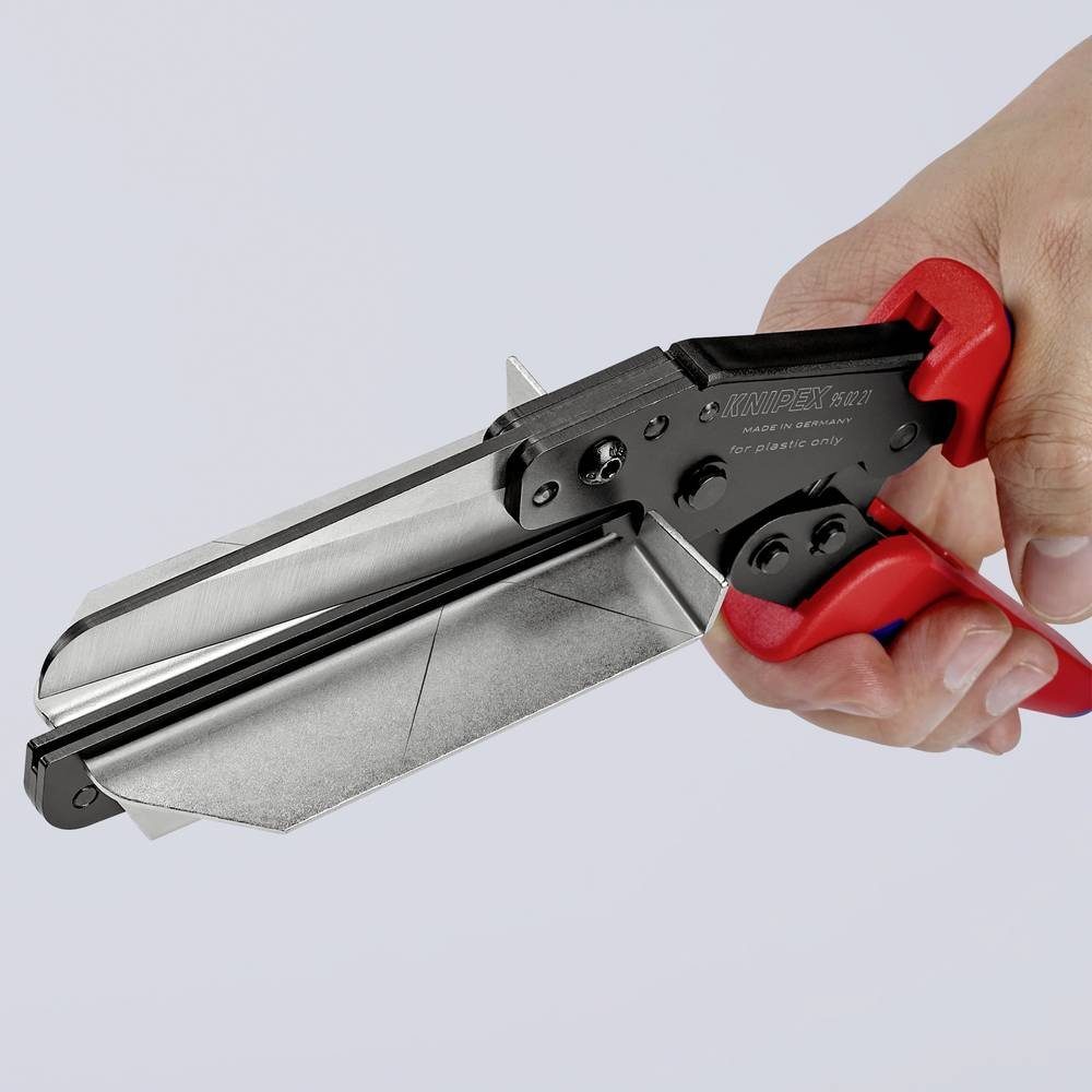 Knipex Gehrungsschere Schere für Kunststoffe auch für Kabelkanäle 95 02 21
