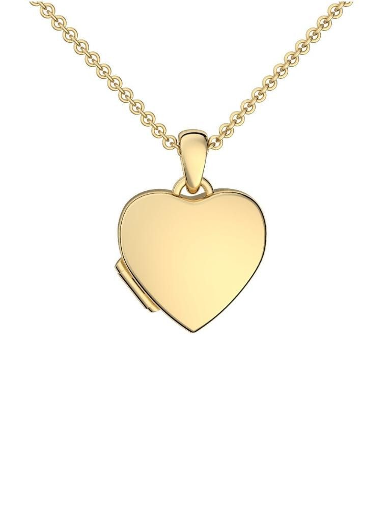 Amoonic Amulett Herz Medaillon zum Öffnen für Bilder Silber 925 Herzkette A günstig online kaufen