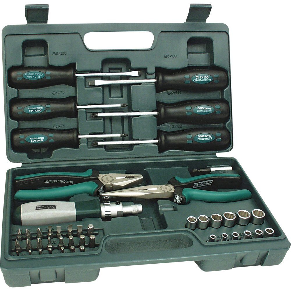 Werkzeugkoffer Brüder Mannesmann M29110 Werkzeugkoffer bestückt 45teilig