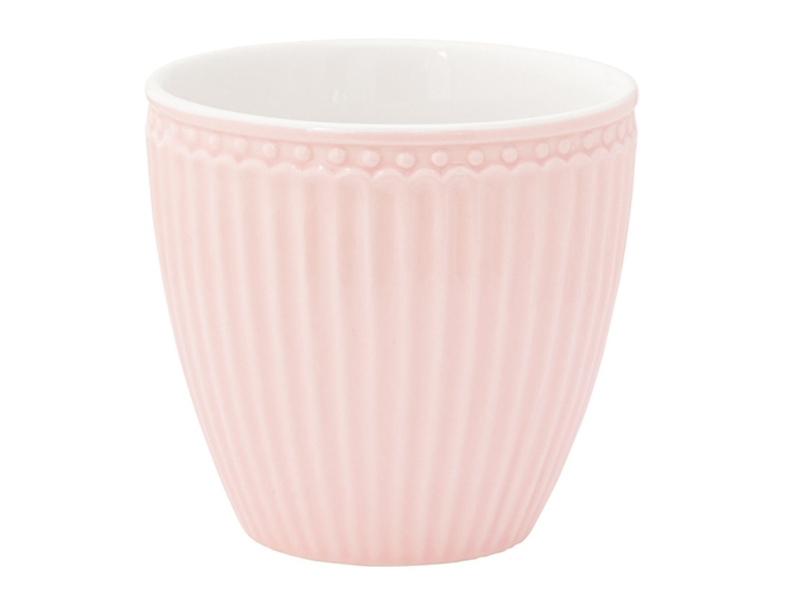 Greengate Becher Alice Latte Cup pale pink 0,25 l, Porzellan