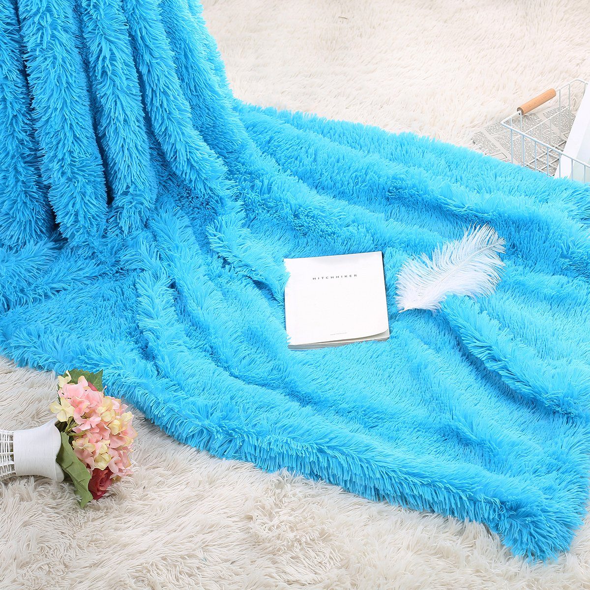Rosnek Tagesdecke Flanelldecke, Solide Warm Lang günstig online kaufen