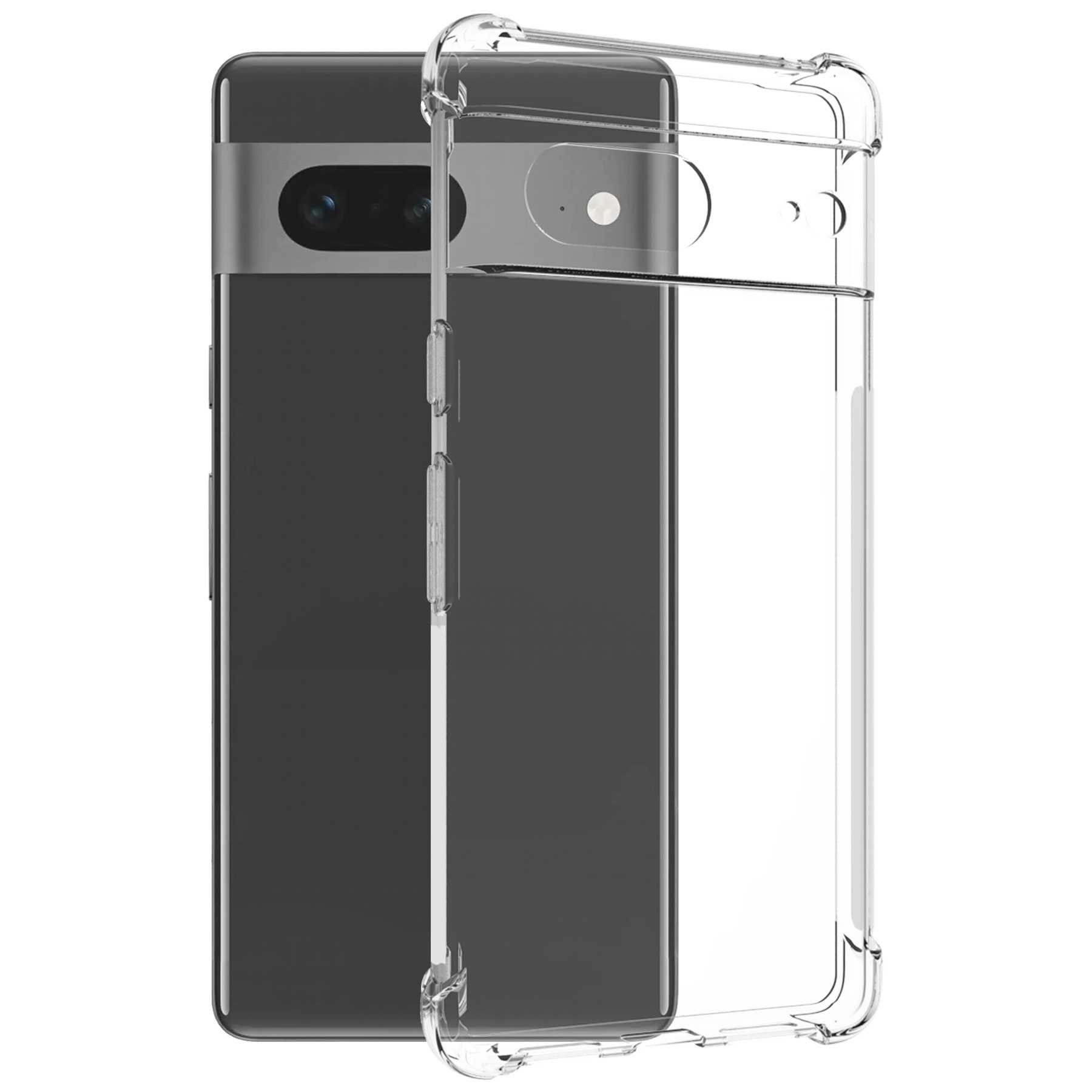 mtb more energy Smartphone-Hülle Clear Armor Case für Google Pixel 7, Transparente TPU Schutzhülle Case Backcover mit Anti-Shock Verstärkung