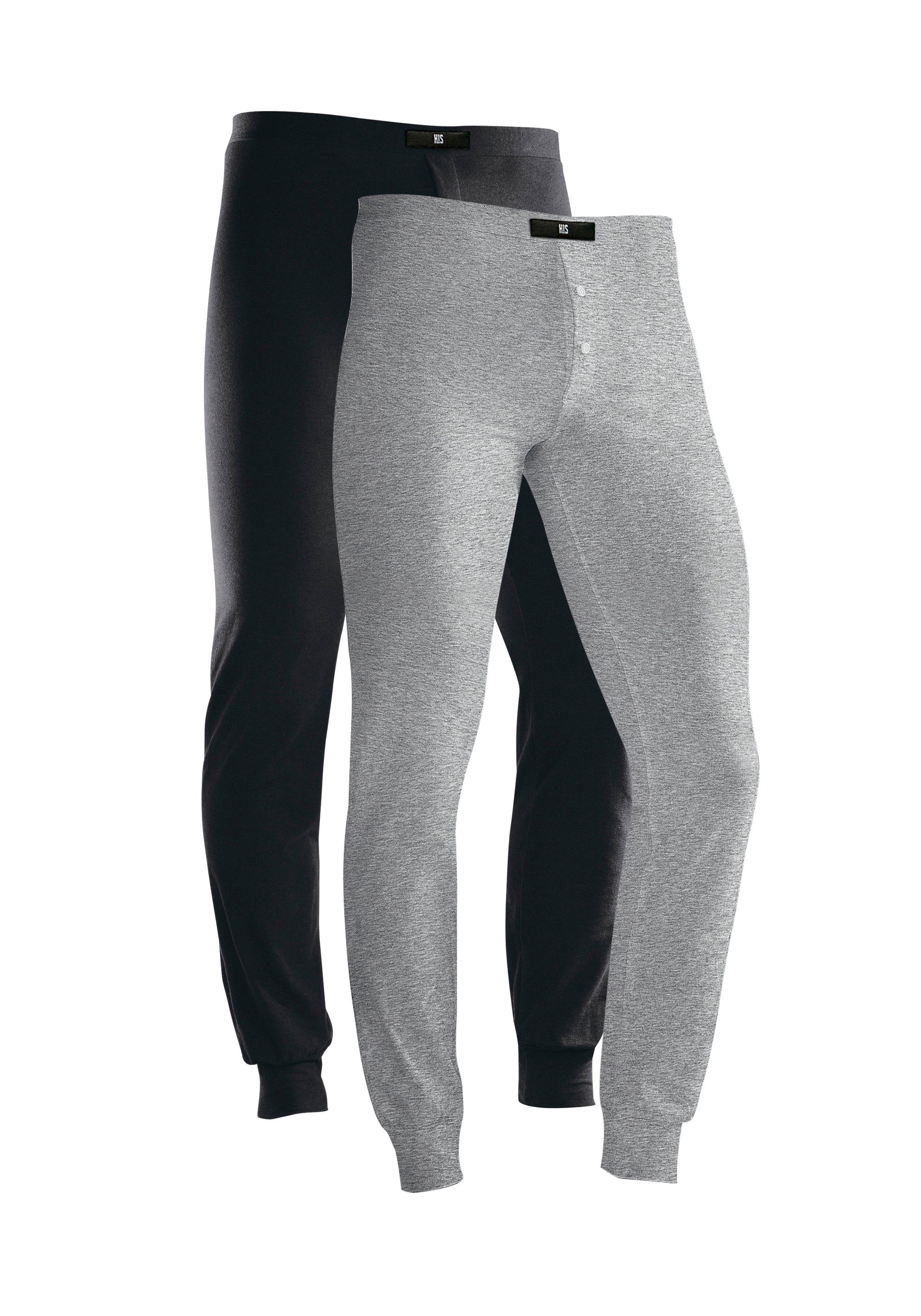 H.I.S Lange Unterhose, (Packung, 2 St.), mit Bündchen am Bein günstig online kaufen