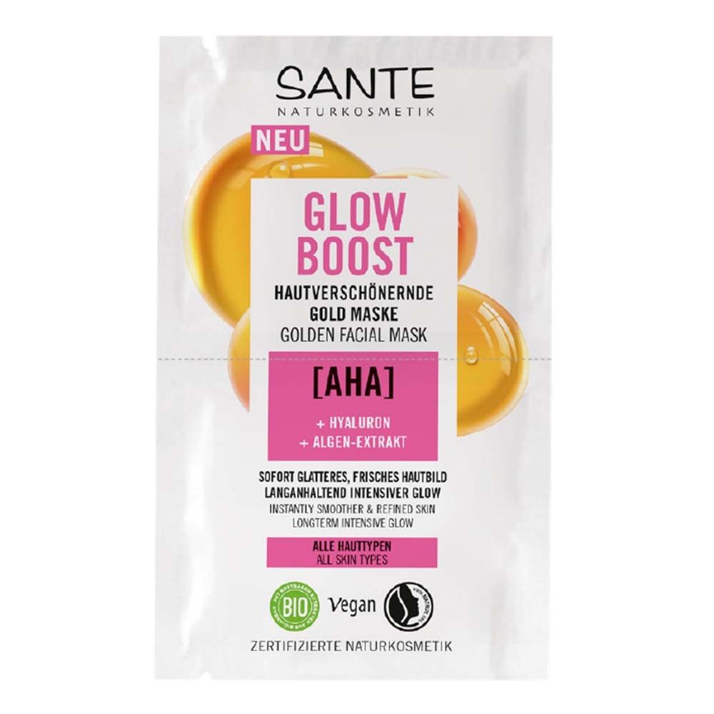 SANTE Gesichtsmaske Glow Boost - Gold Maske 8ml