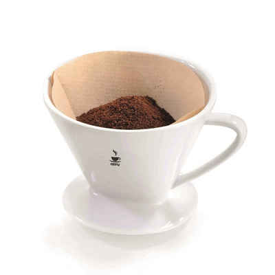 GEFU Kaffeebereiter Porzellan-Kaffeefilter, Grösse 2 Sandro