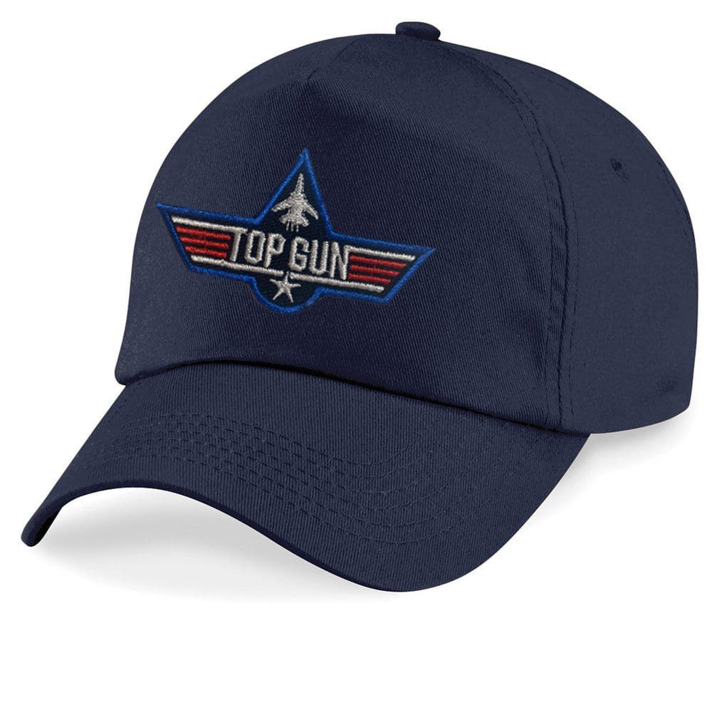 Blondie & Brownie Baseball Cap Kinder Top Gun Orden Patch Stick Maverick Film Kino Air Force USA One Size Navyblau