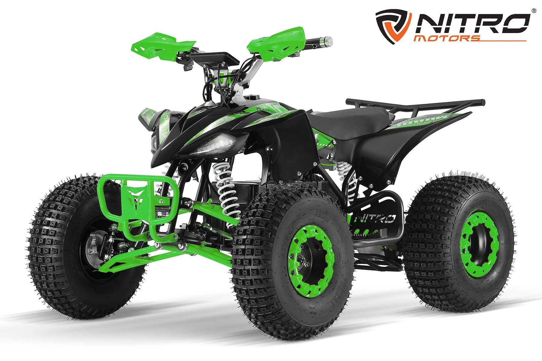 Motors E-Quad ATV Nitro 48V Differential 1000W 8" Grün Kinder Replay Elektro mit midi Quad