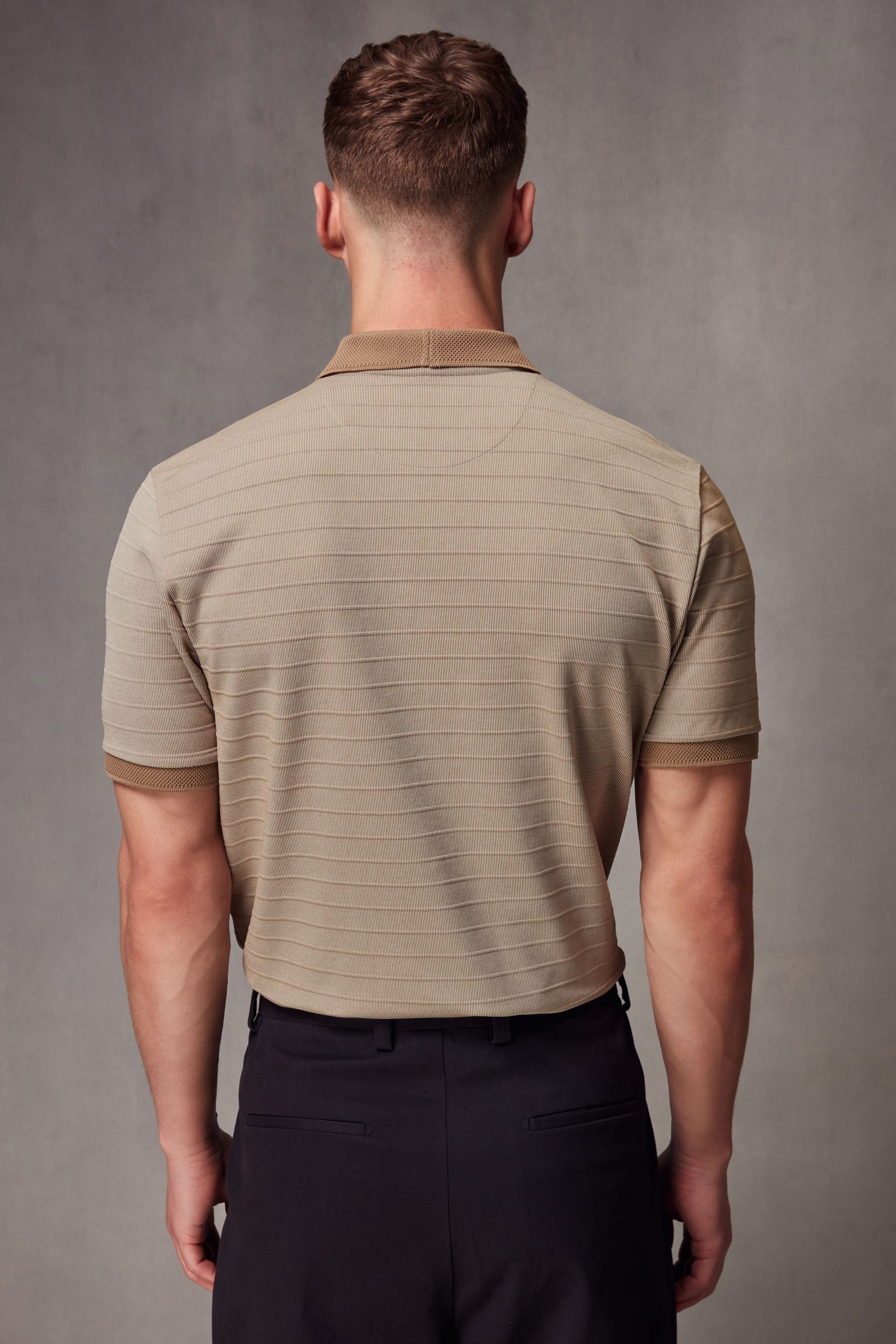 Next Poloshirt Strukturiertes Polo-Shirt (1-tlg) günstig online kaufen
